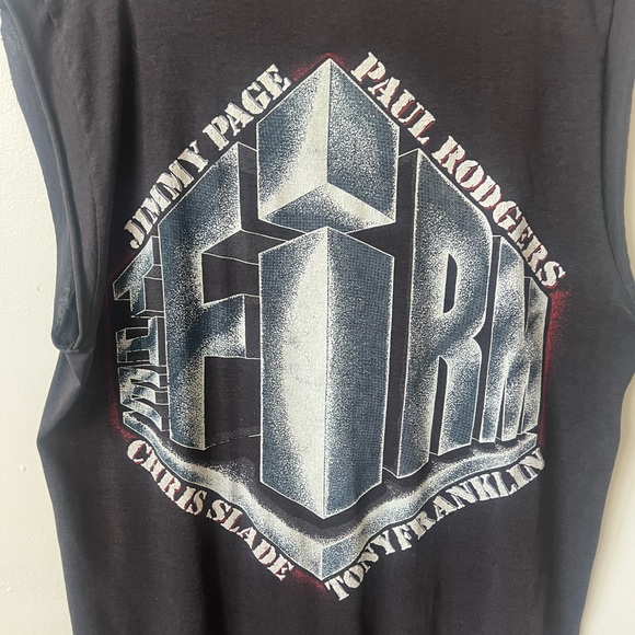 Vintage Jimmy Page Shirt 1980’s Jimmy Page LED Zeppelin Shirt 80’s The Firm - Picture 9 of 9